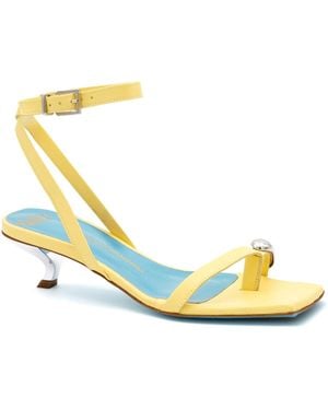 Valentina Rangoni Velia Ankel Strap Sandal - Yellow