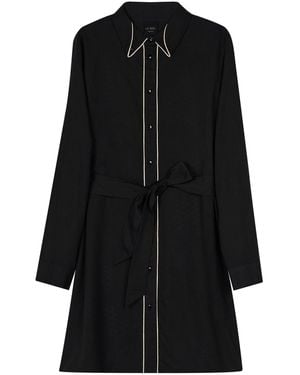 Lo Neel Avika Shirt Dress - Black
