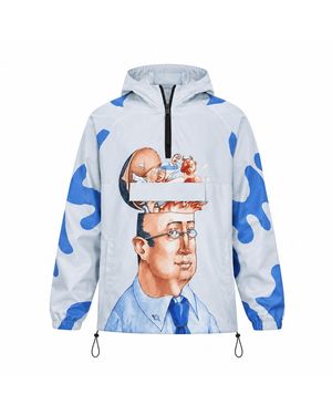 mysimplicated Water Repellent Windbreaker Design - Blue