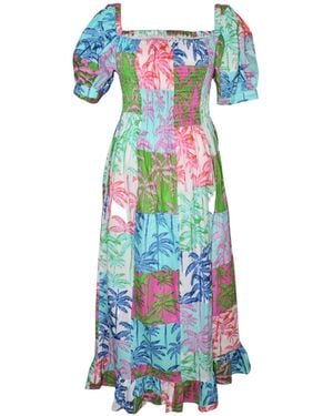 Mary Marshmallow Poppy Dress Long - Blue