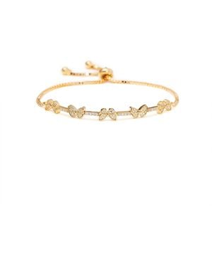Shabella Nyc Butterfly Adjustable Bracelet - Metallic