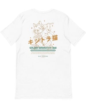 Anchor and Crew Eight Kijitora Cat Japan Era Organic Cotton T-Shirt - White