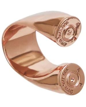 Armature Chunky Double Bullet Ring - White