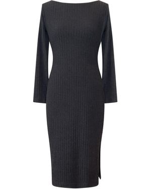 Alie Street London Noelle Rib Knit Sweater Dress - Blue