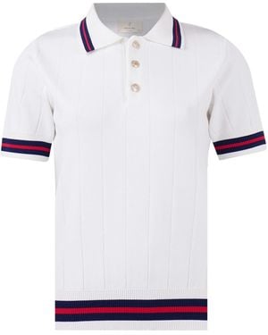 Peraluna Liza Polo Neck Blouse - White