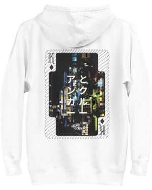Anchor and Crew Two Japan Gurafiku Cotton Blend Hoodie - White