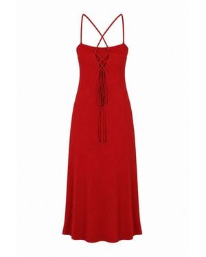 Marianne by Marie Jordane Lexie Flared Midi Dress Upcycled Cotton Jersey Made
