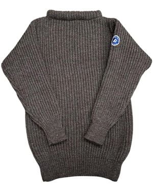 Arthur Beale Erebus Boat Neck Pullover - Grey