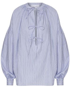 NAZLI CEREN Eve Shirt - Blue