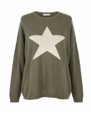 At Last Cashmere Mix Jumper - Green