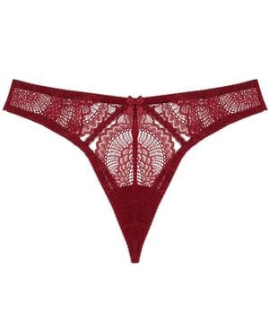 Journelle Natalia String Thong Bordeaux - Red