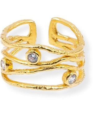 Martina Rozenberg Smira Jewelry Skinny Ring - Metallic