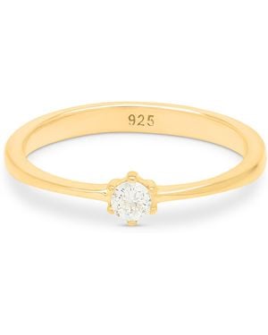 Esterah Classic Solitaire Ring - Metallic