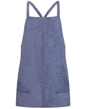 Known Supply Overall Cotton Dress - Blue