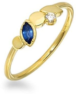 Myrto Katramadou Jewellery Royal Bloom – Petal Sapphire Ring - Metallic