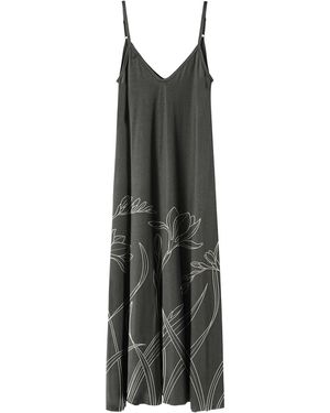 Aloha From Deer Line Bloom Maxi Dress - Black