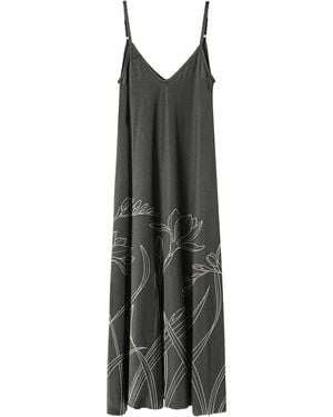Aloha From Deer Line Bloom Maxi Dress - Black