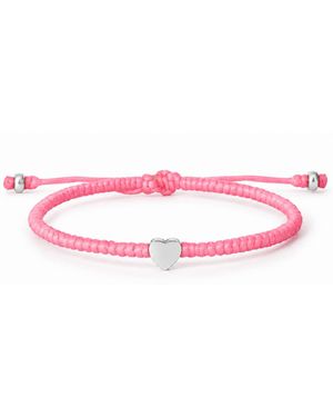 Harbour Uk Heart Rope Bracelet - Pink