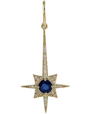 Artisan Sapphire & Diamond North Star Pendant - White