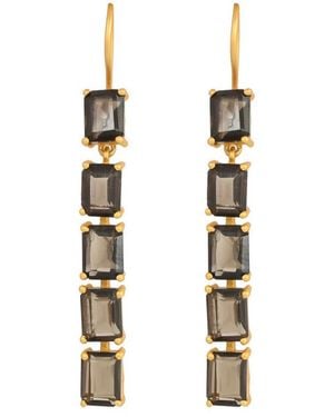 Opium Jewels Baguette Cut Droplets - Metallic