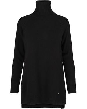 tirillm Abby A Line Long Turtle Neck Pullover - Black