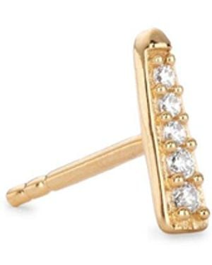 Aaria London Chloe Stud Earring - Metallic