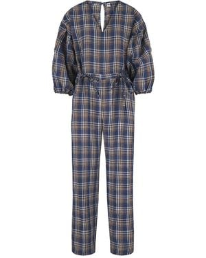 NUMBAT Klara Tartan Jumpsuit - Gray