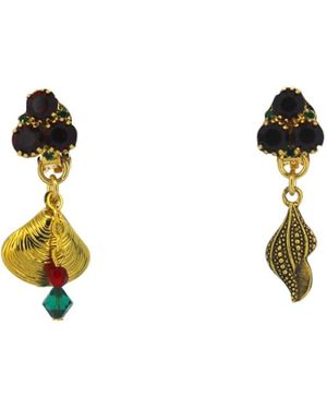 Vickisarge Yuletide Shell Charm Earrings - Metallic