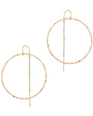 Heather Hawkins Jewelry Extra Large Filigree Hoop Threaders - Metallic