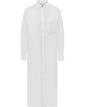FOB PARIS Evony Shirt Dress - White