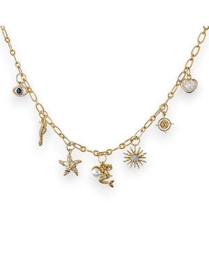 Alexie of Athens La Mer Charm Necklace - Metallic