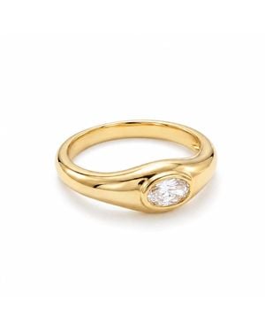 The M Jewelers The Oval Stone Pinky Ring - Metallic