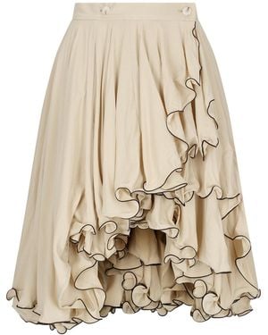 Baltér Neutrals Bloom Cascade Skirt - Natural