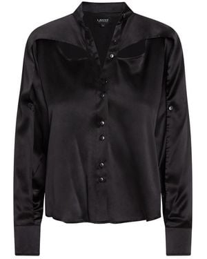 LAHIVE Santo Jet Silk Blouse - Black