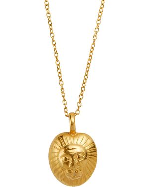 Goddess Charms God Of Courage & Inner Strength Charm Necklace - Metallic