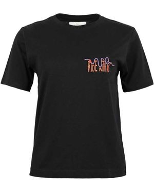 blonde gone rogue Roller Coaster Graphic Print T-Shirt, Organic Cotton - Black