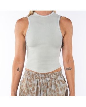 Ariko Sandstone Scallop Tank - White