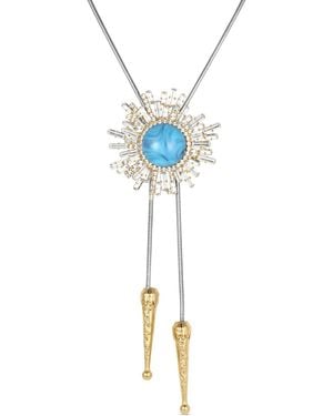 Shine Like Me Two-Toned & Havana Bolo Tie - Metallic