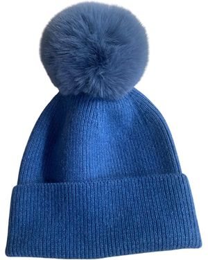 Lula-Ru Cashmere Hat - Blue