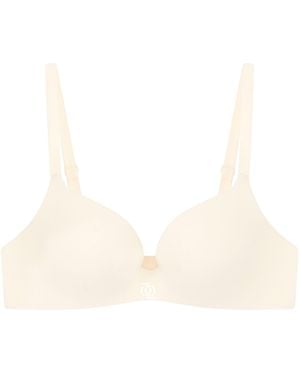 GOD SAVES QUEENS Second Skin Teardrop Bra Vanilla - White