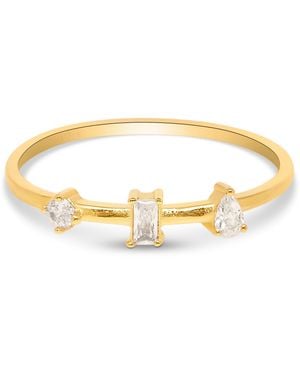 Esterah Triple Stone Ring - Metallic