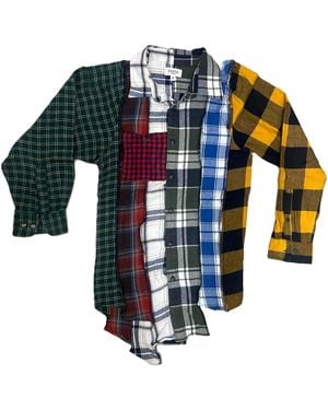 Zasta Studio Deconstructed Flannel Shirt N - Blue