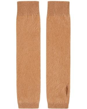 Loop Cashmere Brushed Mitts - Brown