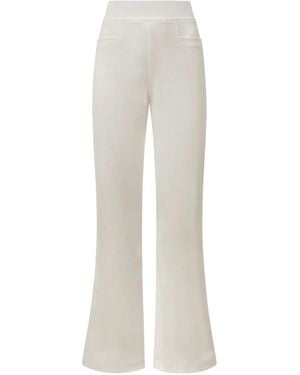 James Lakeland Cream Bootleg Pants - White