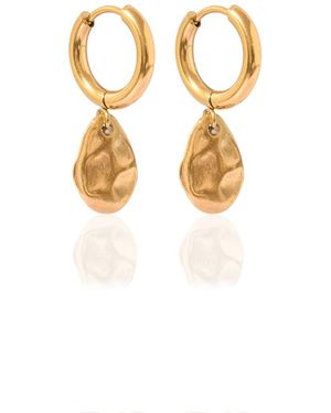 A Weathered Penny Aspen Earrings - Metallic