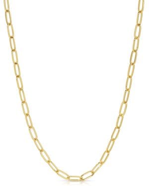 Leeada Jewelry Abbi Chain Necklace - Metallic