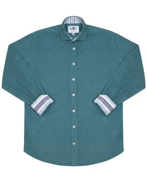 Koy Clothing Petrol Cord Shirt - Blue