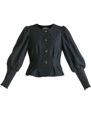 Paisie Denim Effect Jacket - Black