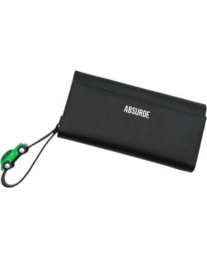 Absurde Parking Leather Bifold Wallet - Gray