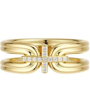 Vanimy Holy Door Cross Ring - Metallic